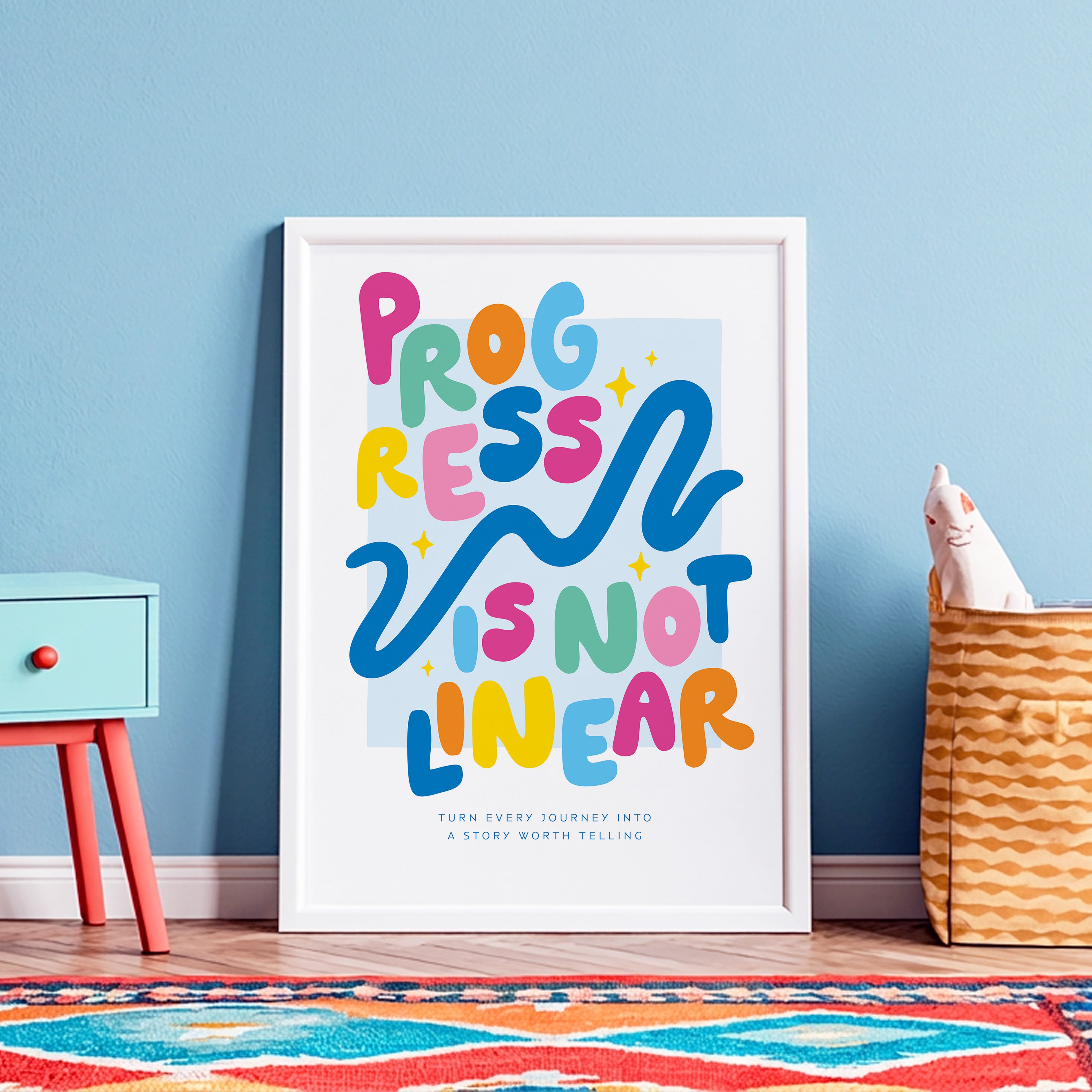 Progress Is Not Linear A3 Print