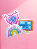 Pack of 3 Neuroaffirming Stickers