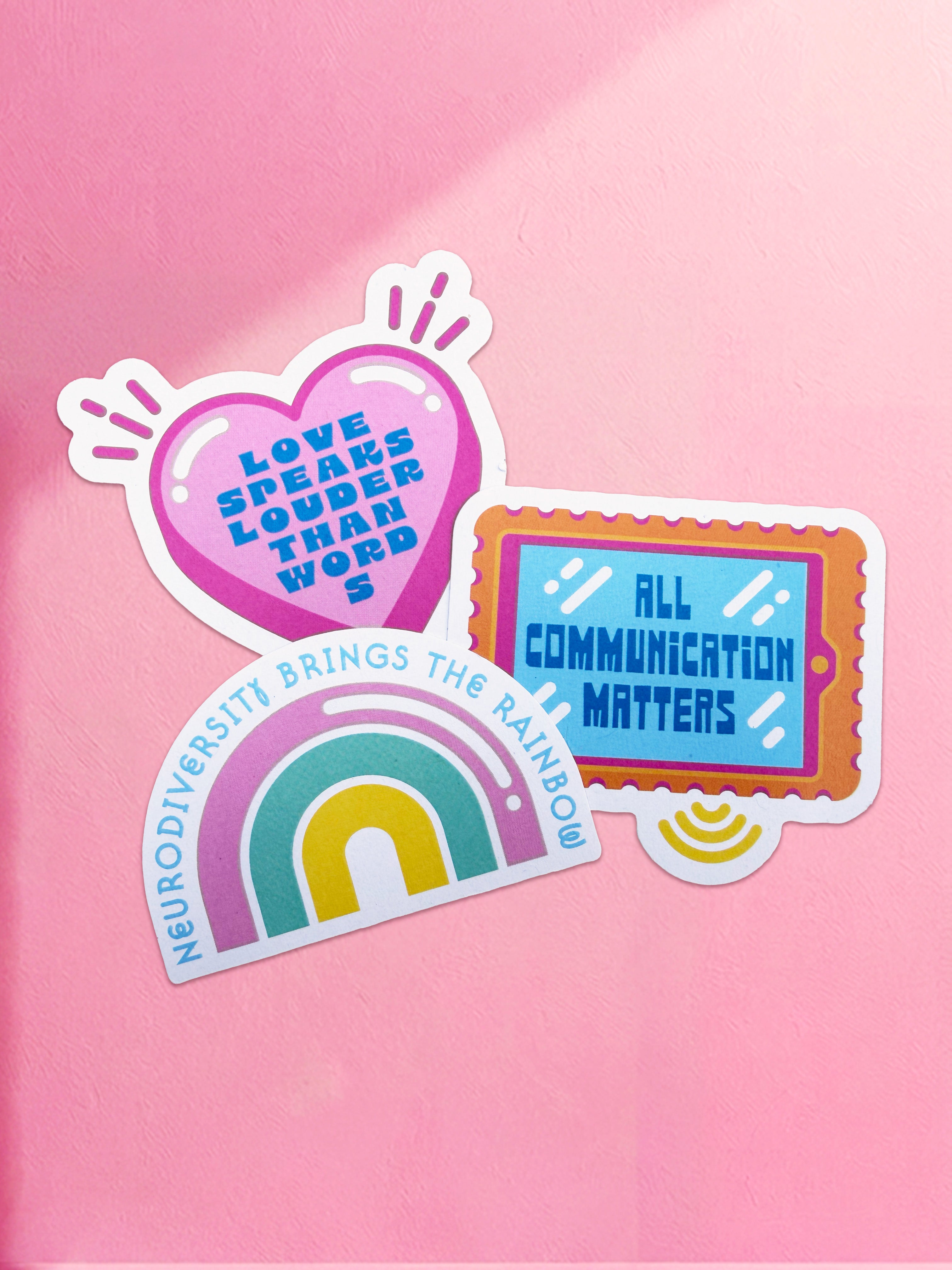 Pack of 3 Neuroaffirming Stickers